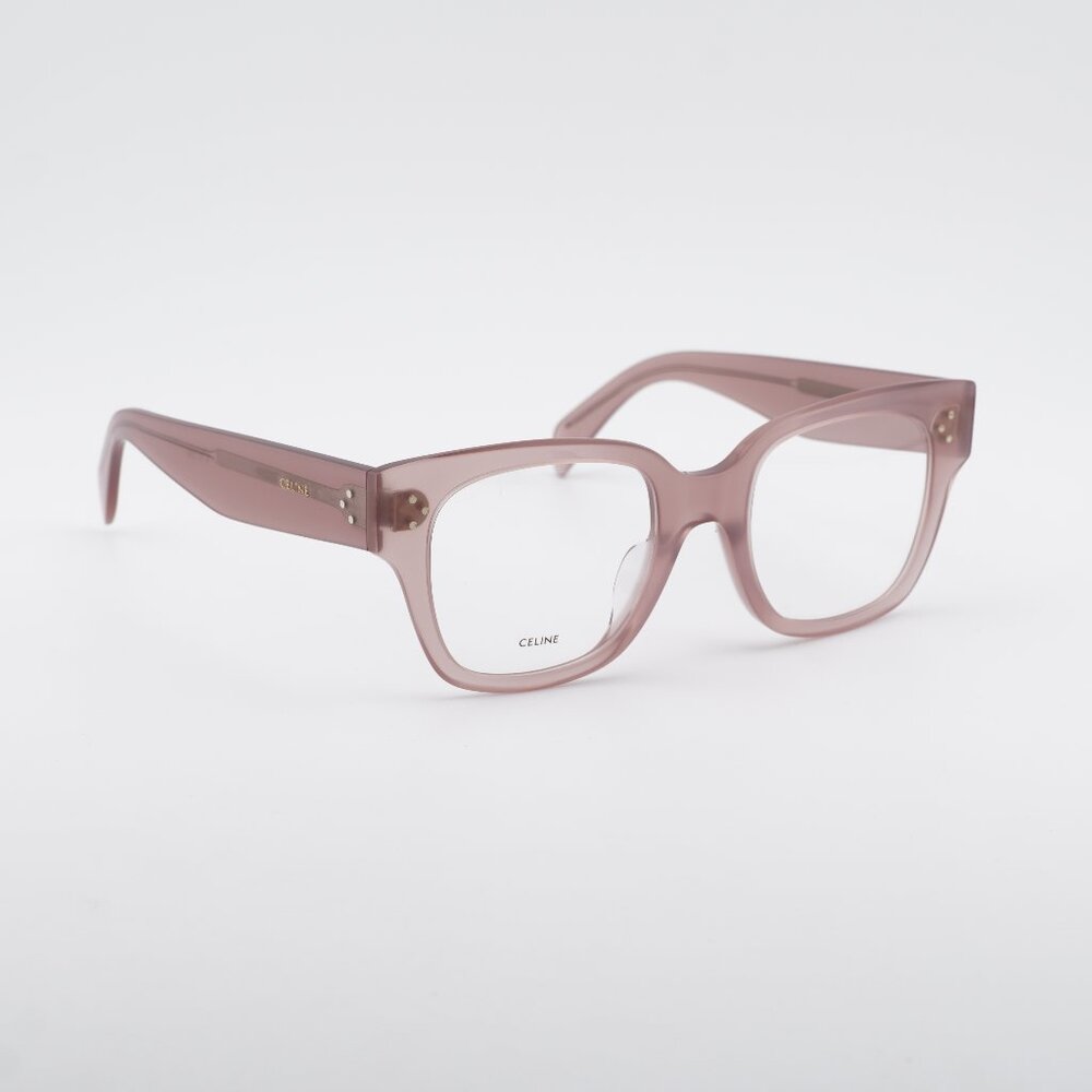 Celine CL50110U 045 Eyeglasses Shiny Light Brown 52mm Square Frame